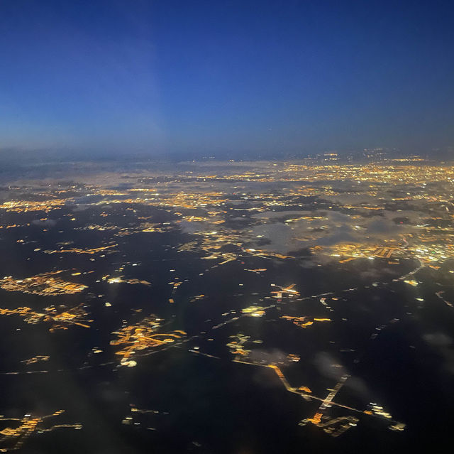 Flying over France on way to Nigeria 