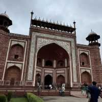 The Taj Mahal on a Cloudy Day