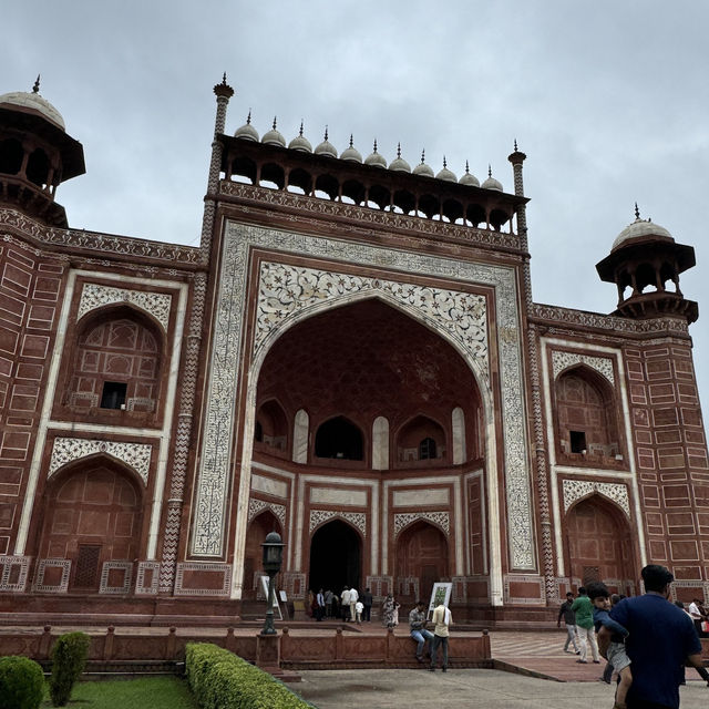 The Taj Mahal on a Cloudy Day