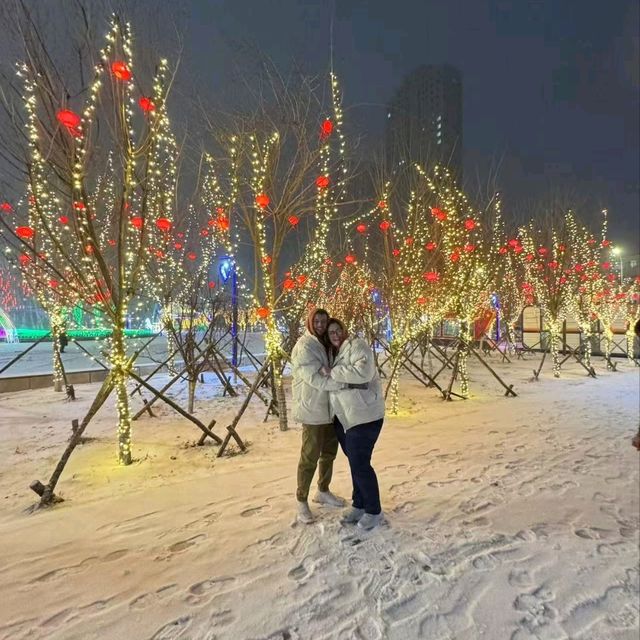 Its snowing in Yingkou