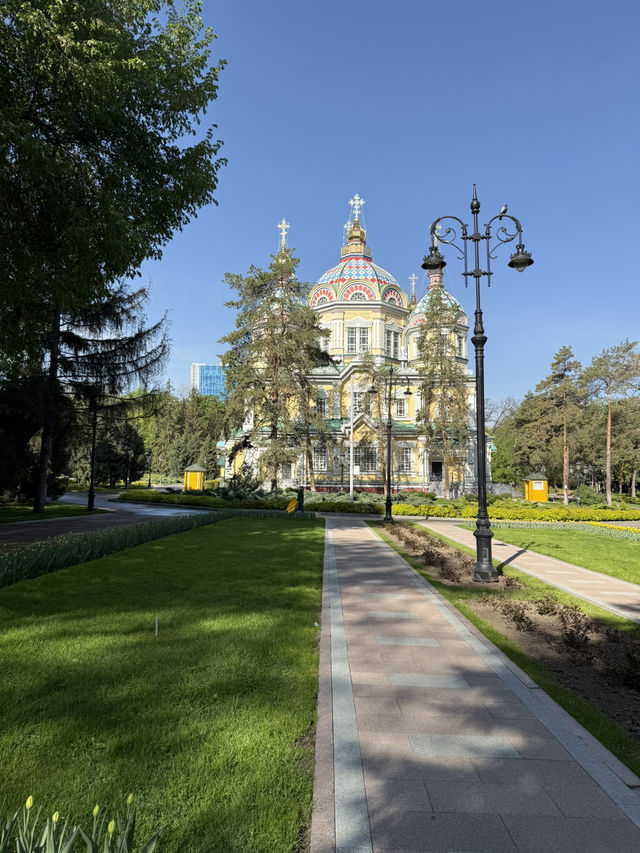 Spring Serenity at Ascension Cathedral, Almaty