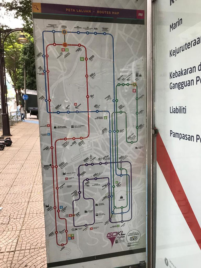 The main places in Kuala Lumpur