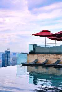 The world's most beautiful infinity pool in the sky.