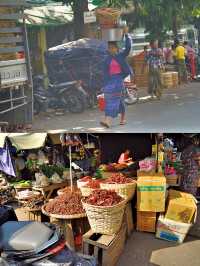 Another kind of surprise on the journey: check-in at the Mandalay market in Myanmar.