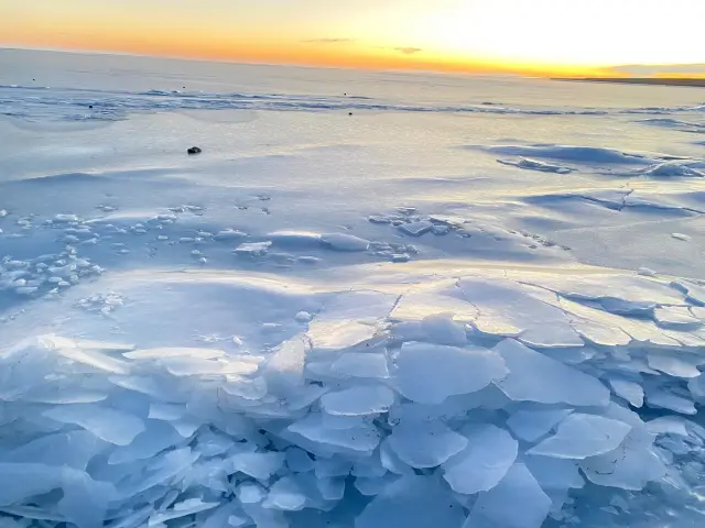 冬の青海湖を見てみましょう