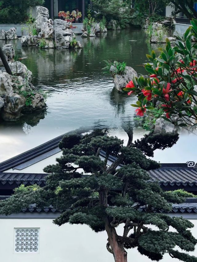 成都園林酒店的天花板。