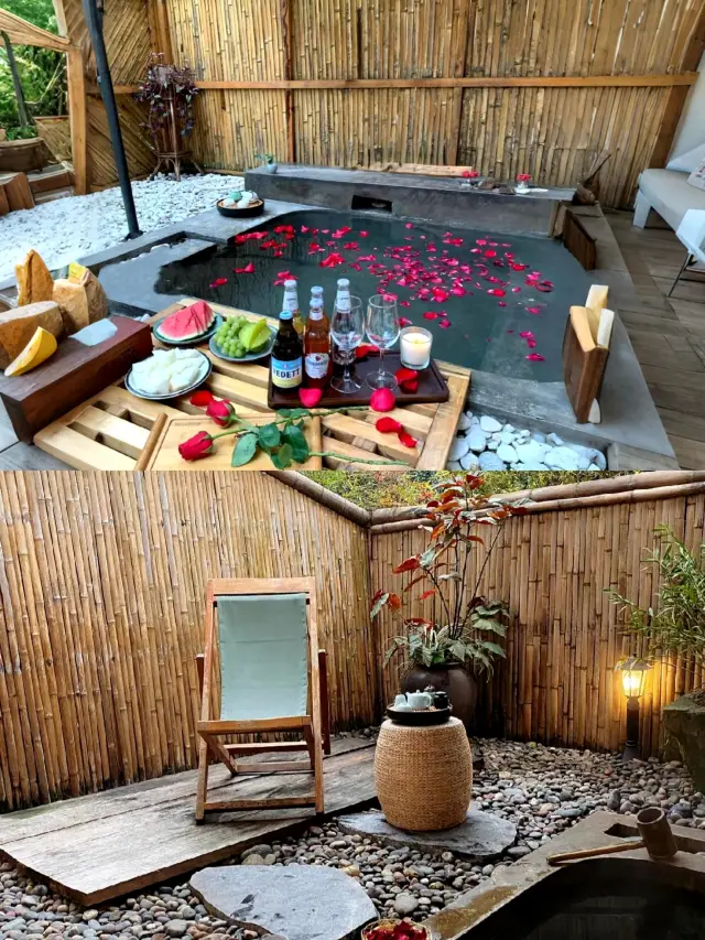 Emei Mountain! A private hot spring courtyard worth crying for