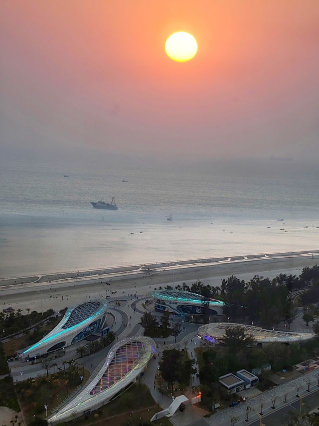 北海避寒之銀灘觀落日