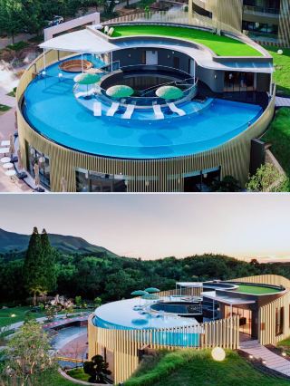 快來看看全新顏值超級出圈的湯泉美學酒店