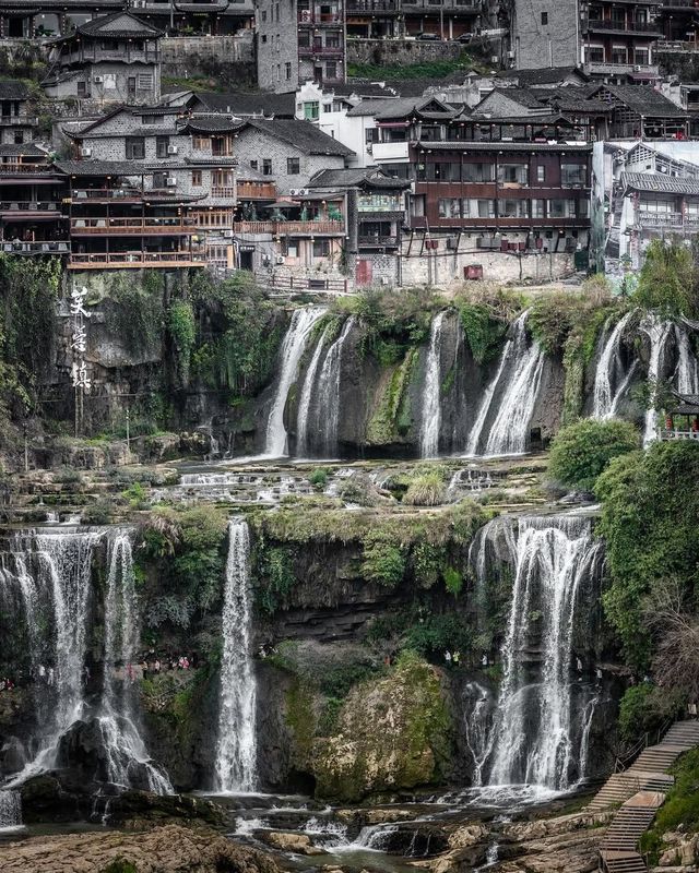 Furong Ancient Town: A Cinematic Escape with Waterfall Wonders!