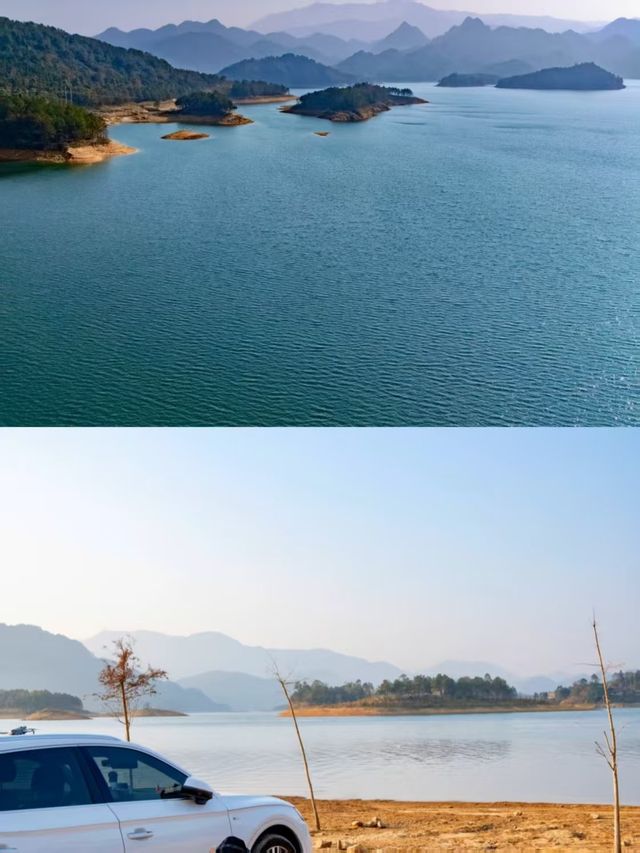 開車直達湖邊，呢個天氣露營都幾舒服啊！！