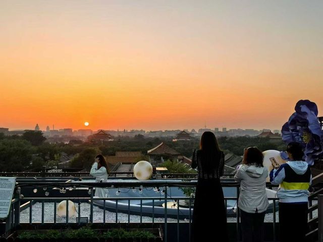 在天安門逸扉露台，追一場jue美日落晚霞
