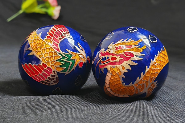 龍鳳呈祥·非遺臻品｜保定鐵球景泰藍掐絲琺瑯工藝｜Trip.com 保定