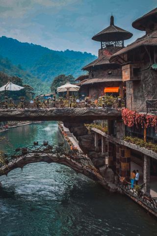 清遠古竜峡のインスタ映えする渓谷、スリルの後の優しい癒し