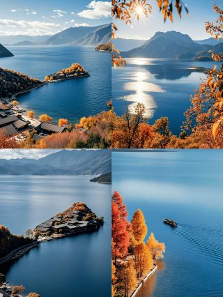 瀘沽湖的秋天，才是雲南秋色天花板！治癒封神