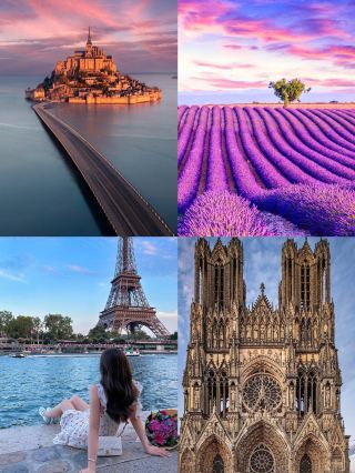 I've been back from France for a week, and I haven't dared to look at the photo album. Every time I do, it's filled with pictures of the Seine's wind, the sea in Nice, and the sound of the tide at Mont Saint-Michel. This trip took me to Paris, Provence...
