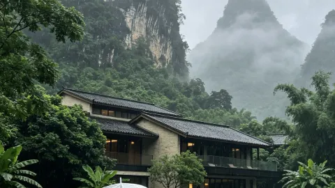 칭위안 보물 같은 호텔에서의 빗속 경험 — traveler post in 잉더