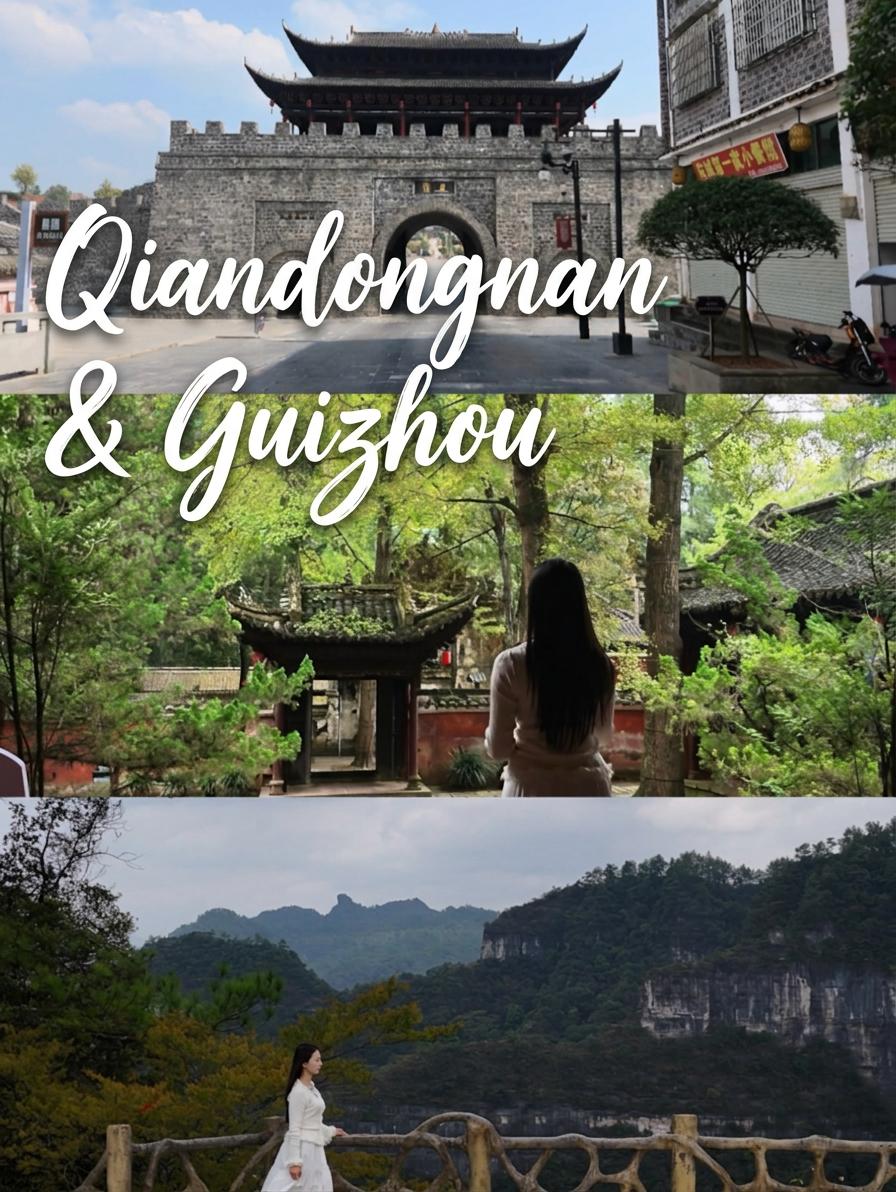 No need to join the crowds; Qiandongnan is home to tranquil scenery #QiandongnanTravel #GuizhouHiddenGemTravel #JiuzhouAncientTown #Feiyunya #ShibingYuntaiMountain