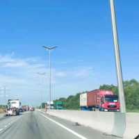 PULAU INDAH HIGHWAY WITH GREEN AND BLUE VIEW