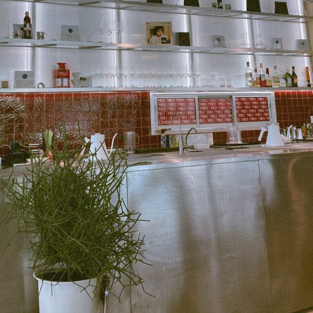 Wonderful cafe at Bon Marche Market