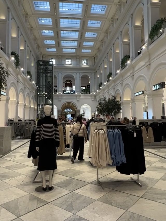 Big H&M Store in a Historical Building