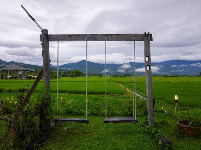 บ้านไม้ปลายนา โฮมสเตย์วิวทุ่งนา  🌾🌾🌾