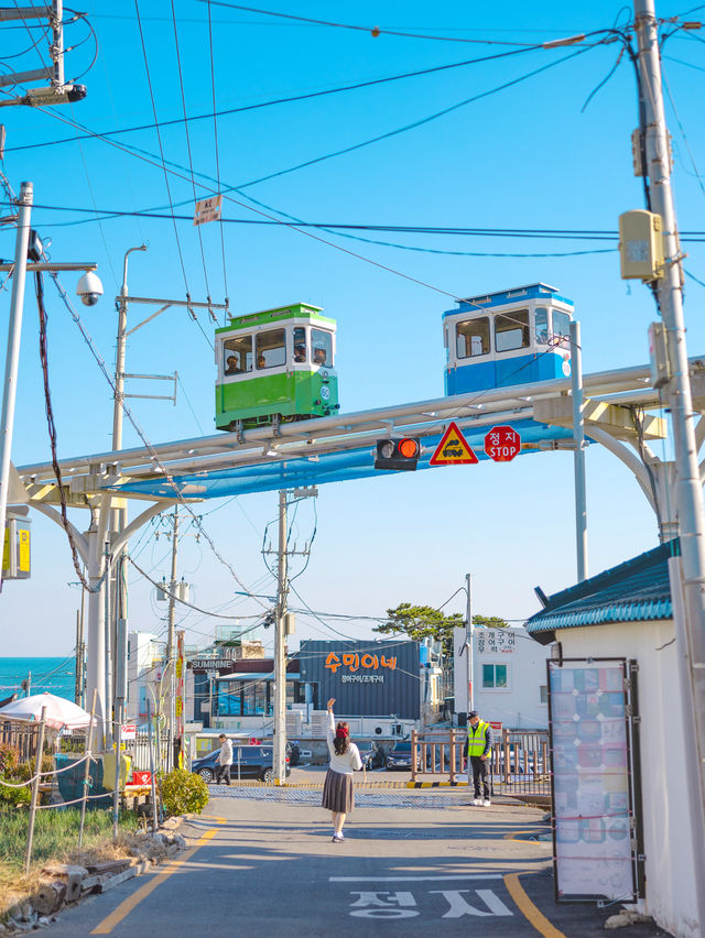 겨울바다 일본감성 부산 여행지 청사포🚞