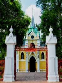 Temple In Ayutthaya With A Touch Of Gothic Christian Church Design🇹🇭✨