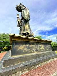 Fascinating 68-feet tall Ji Gong Bronze Statue