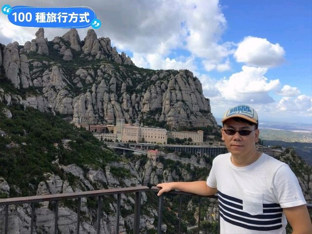 西班牙近郊爬山-宛如鋸齒般的岩石山 Montserrat