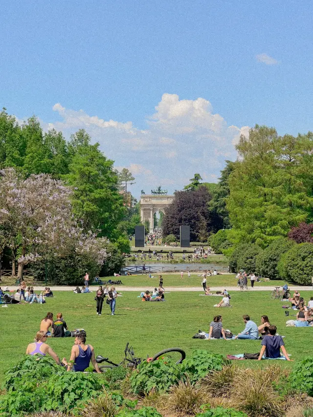 在義大利米蘭的森皮奧內公園感受米蘭的悠閒