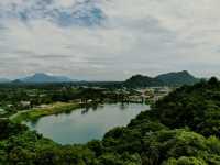 A Mesmerizing Aerial View of Tasik Biru, Bau