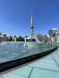 【名古屋×水の宇宙船】  空中に浮かぶガラス屋根がシンボルの公園