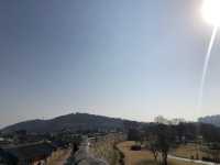 Walking around Hwaseong Fortress in Suwon
