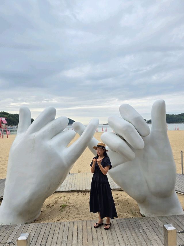 한적하게 해수욕하기 좋은 상주은모래비치🏖