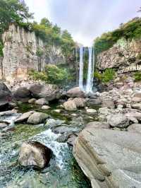 Jeongbang Waterfall: Nature’s Curtain by the Sea