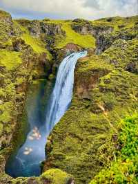 “Beyond the Curtain of Skógafoss”