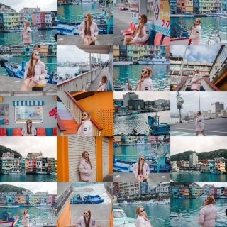 Zhengbin Fishing Port Color Houses, Keelung