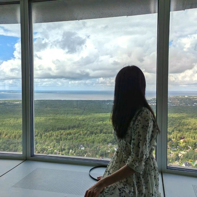 The highest open-view platform in the Nordic countries!🗼