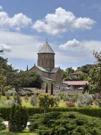 Low-key lovely temple in Mtskheta without tourist crowds 