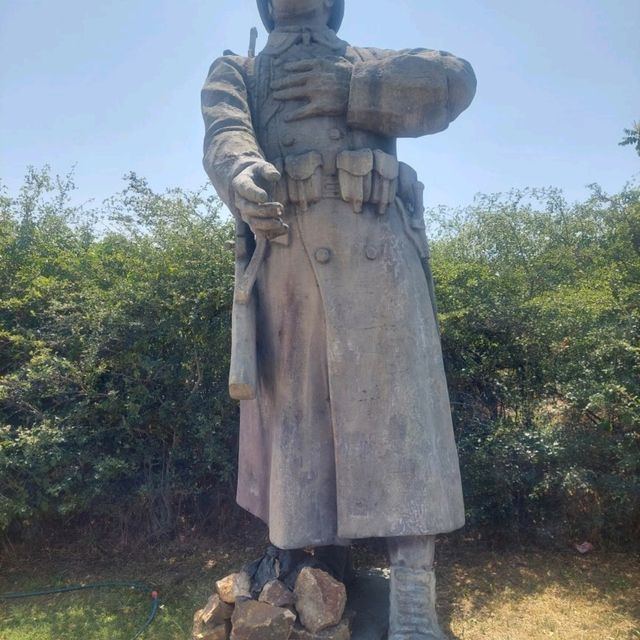 Enormous, huge, big statues near Pákozd