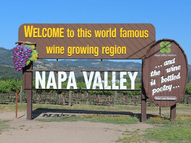 Napa Valley - where the wine is bottled poetry