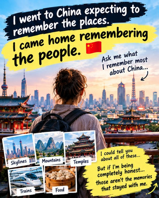 I went to China expecting to remember the places. I came home remembering the people. 🇨🇳 ❤️