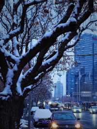 雪後的北京街頭