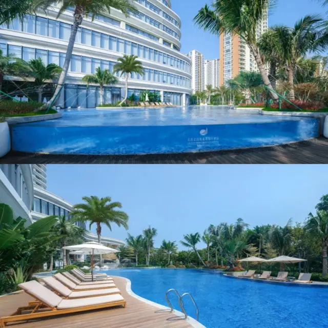 在北海最具性價比的酒店房間裡就能看到銀灘