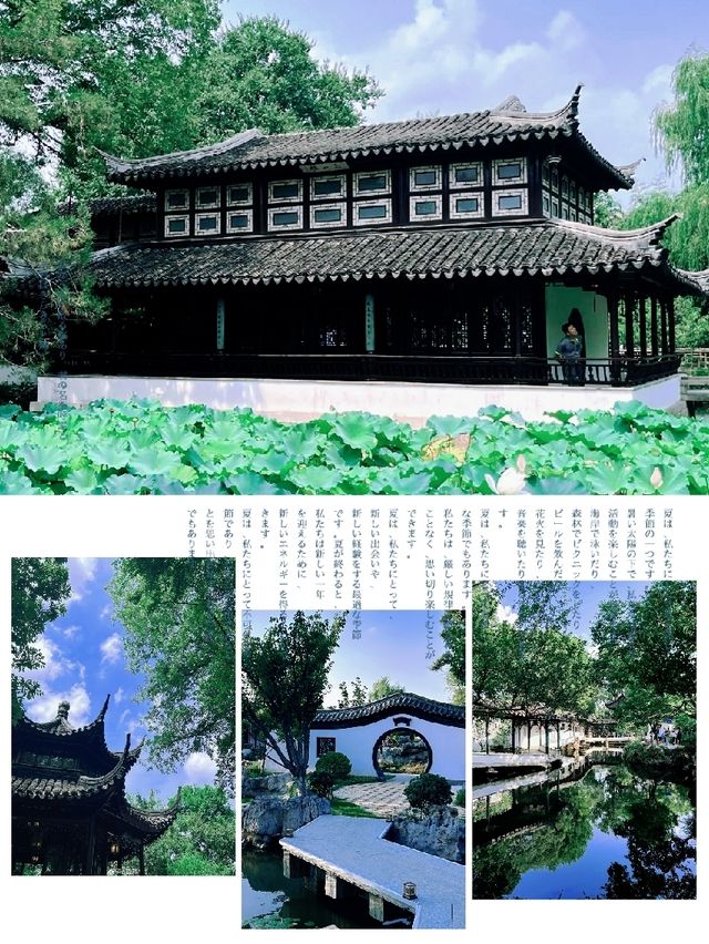 「蘇州園林之旅，穿越時空感受中國古代園林的魅力」