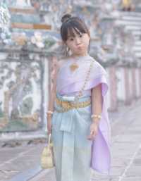曼谷和女兒在鄭王廟拍泰服，也太好看了！