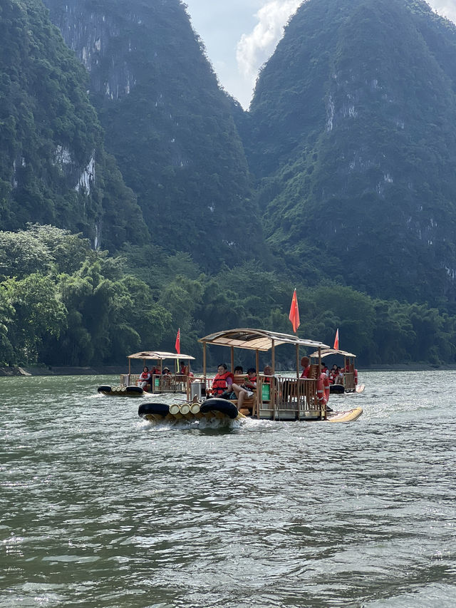Bamboo rafting from XingPin