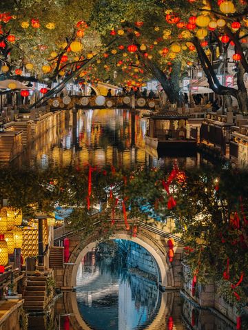 央視春晚嚴選無錫惠山古鎮夜景絕美 央視春晚嚴選無錫惠山古鎮夜景絕美