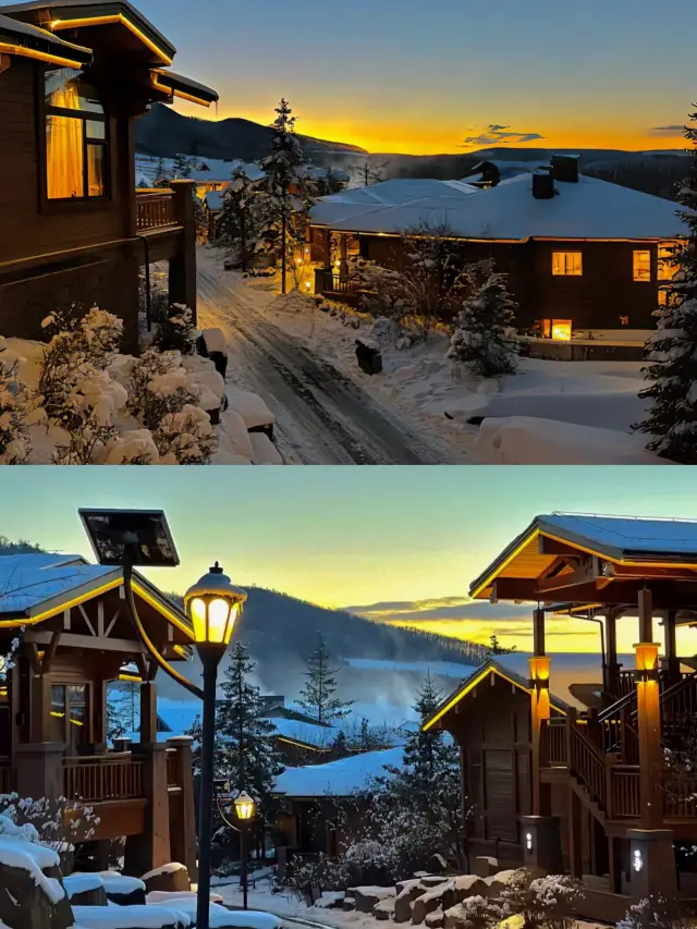 在長白山住到了夢中情屋！冬天下雪的時候真的不輸瑞士！還能滑雪